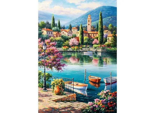 Village Lake Afternoon, Sung Kim (500pcs)