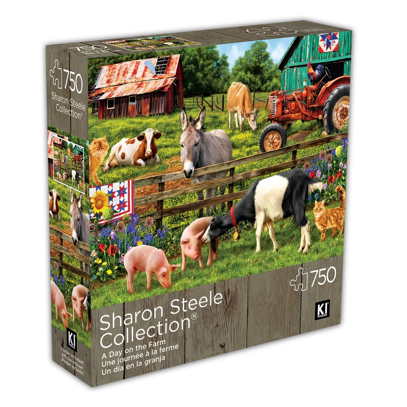 A Day On The Farm, Sharon Steele (750pcs)