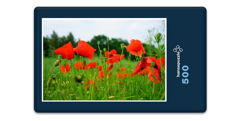 18594 Natur - Mohn-Wiese Puzzle