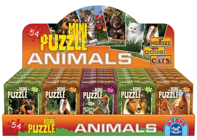 Animals Mini Puzzle (Brown and White Horse)