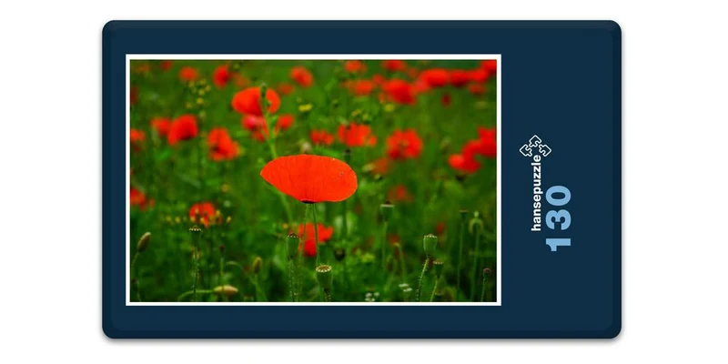 18584 Natur - Mohn-Feld Puzzle