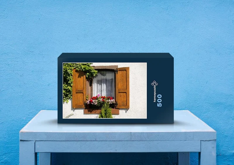 25165 Gebäude - Blumen-Fenster Puzzle