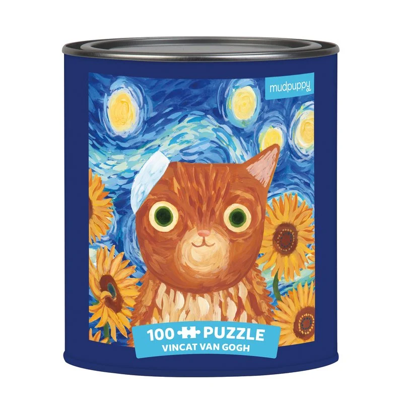 Vincat Van Gogh Artsy Cat In A Tin (100pcs)