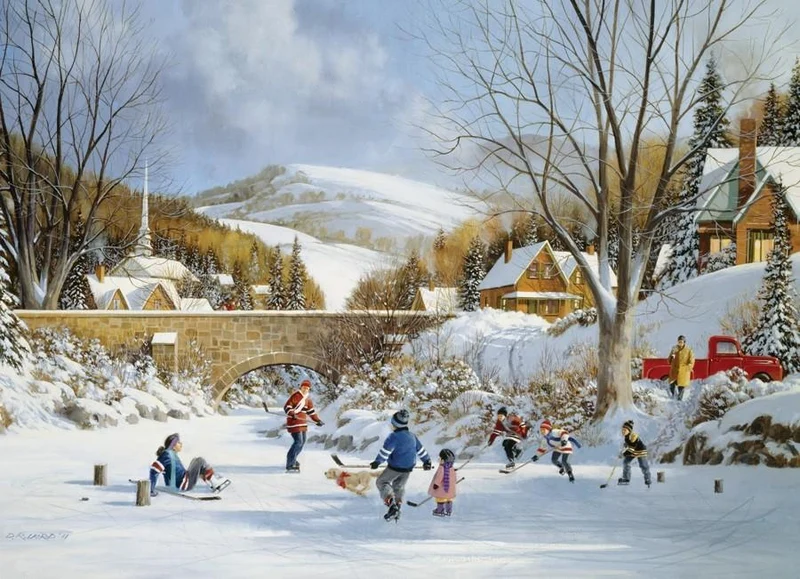 Hockey on Frozen Lake (Modular Box)