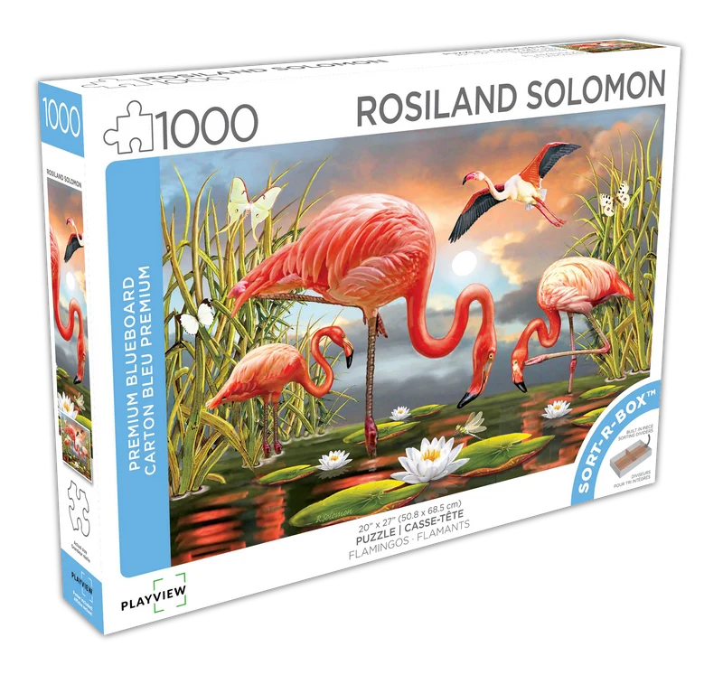 Flamingos, Rosiland Solomon (1000pcs)