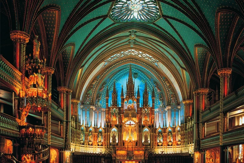 Notre-Dame de Montreal, Canada Glow-in-the-Dark