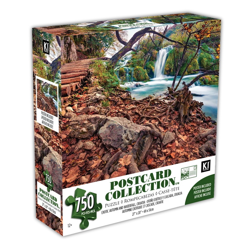 Postcard Collection - Exotic Autumn and Waterfall, Croatia (750pcs)