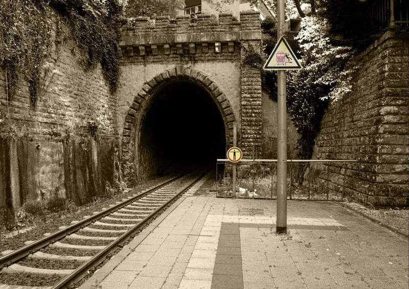 24387 Industrie - Eisenbahn-Tunnel Puzzle