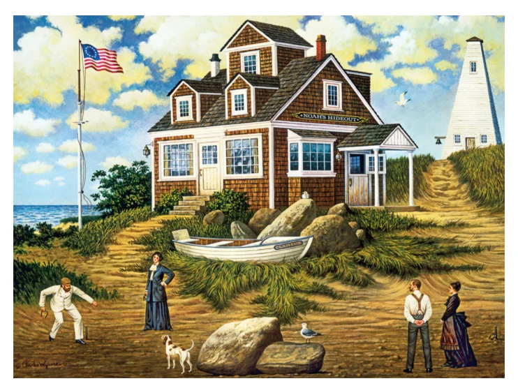 A Delightful Day On Sparkhawk Island, Charles Wysocki