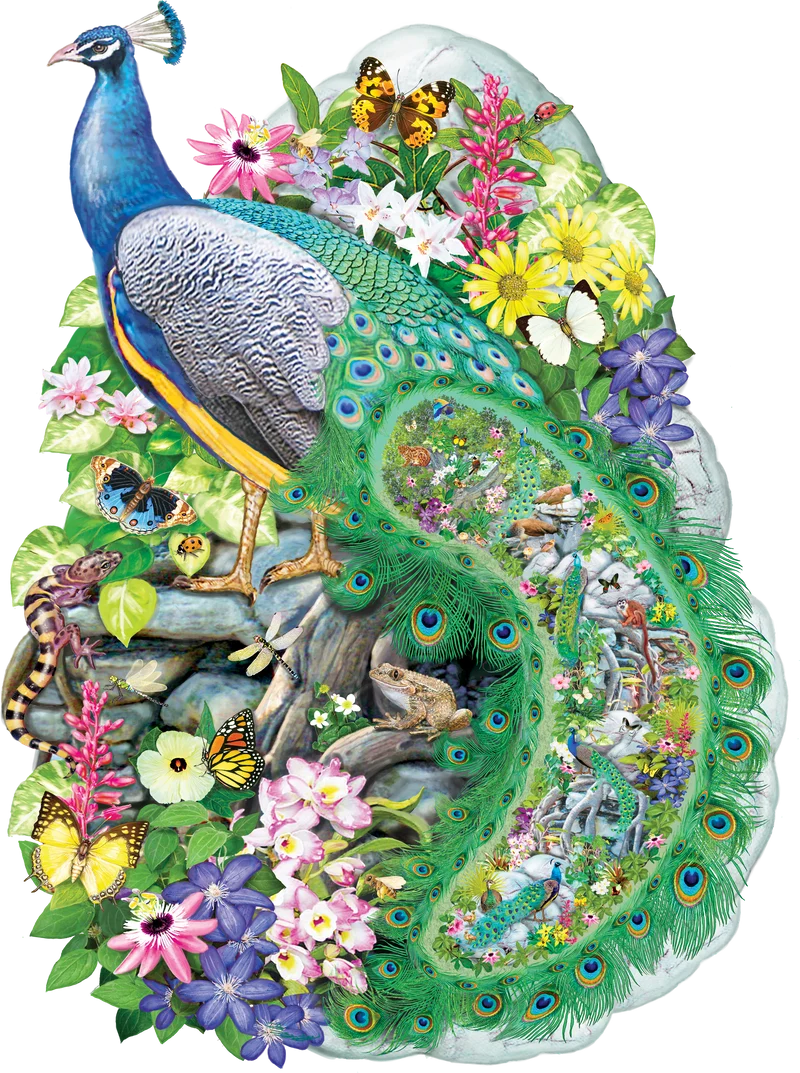 Peacock Of India, Rosiland Solomon (SHAPED) (300pcs)