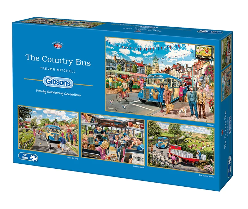 The Country Bus, Trevor Mitchell (4 x 500 pieces)