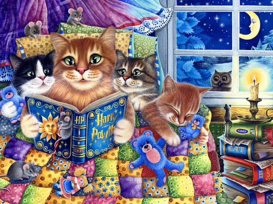 Kittens' Bedtime, Irina Garmashova-Cawton