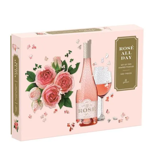 Rose All Day - Set of Two Shaped Puzzles