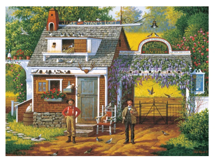 Pigeon Pals, Charles Wysocki (1000pcs)