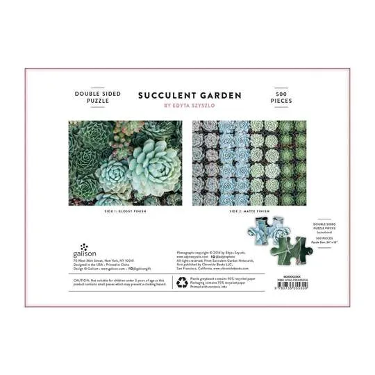 Succulent Garden - Double Sided Puzzle