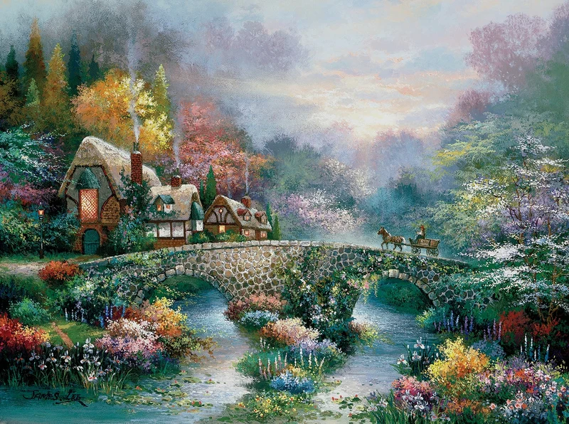 Peaceful Cottage, James Lee