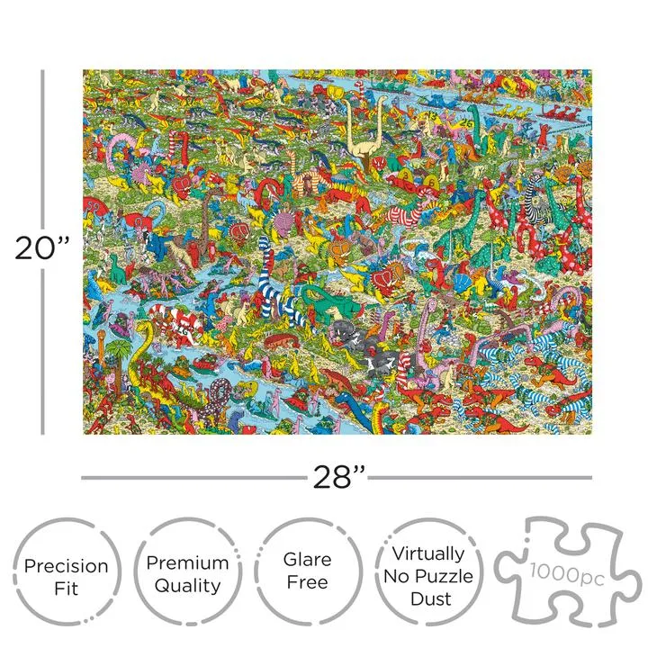 Where's Waldo - Dinosaurs (1000pcs)