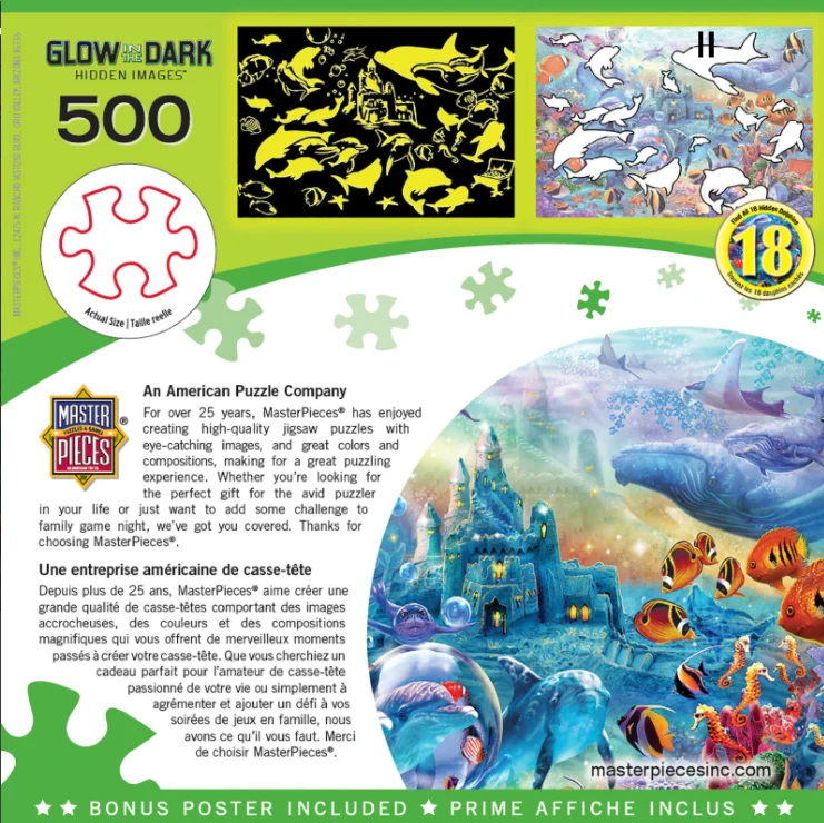 Hidden Image Glow in the Dark - Sea Castle Delight