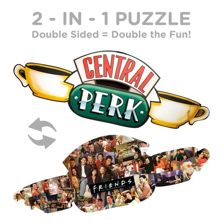 Friends - Central Perk (Double Sided Shaped Puzzle)