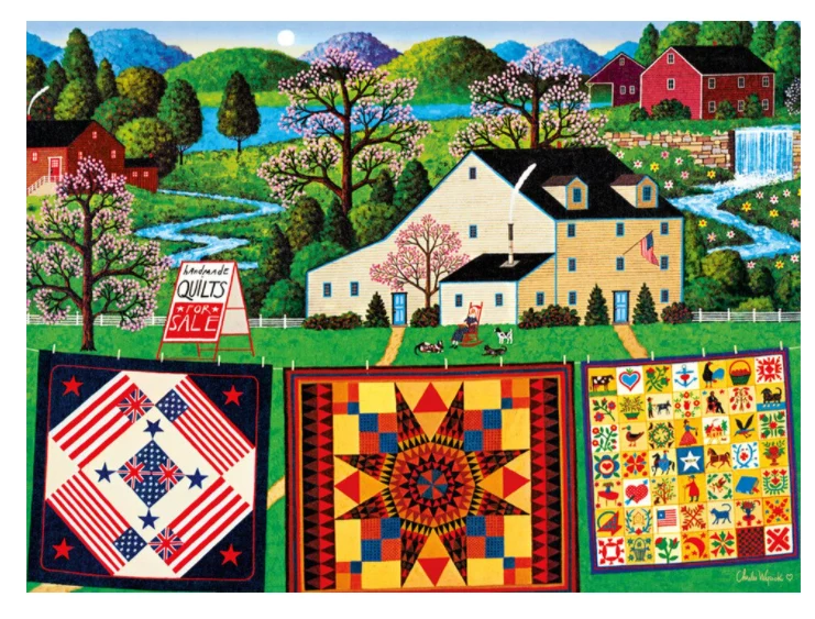 The Quiltmaker Lady, Charles Wysocki (1000pcs)