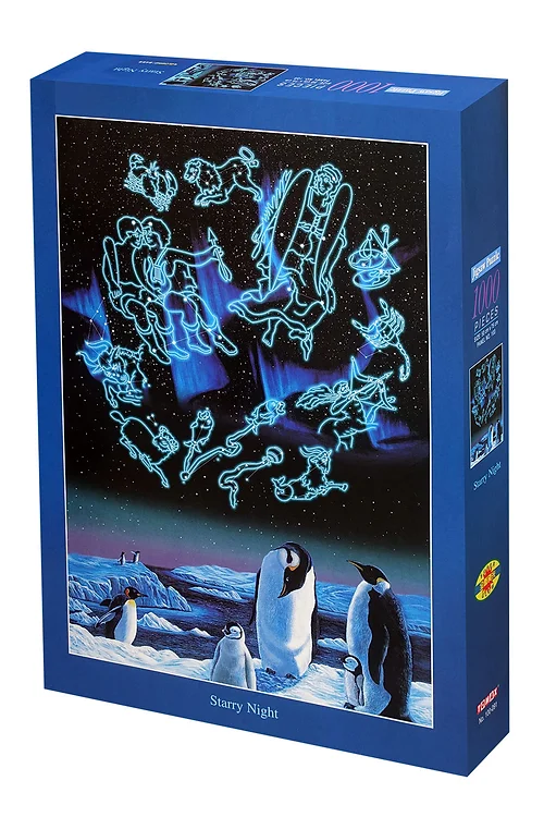 Starry Night 1,000 Piece Puzzle Glow-In-The-Dark