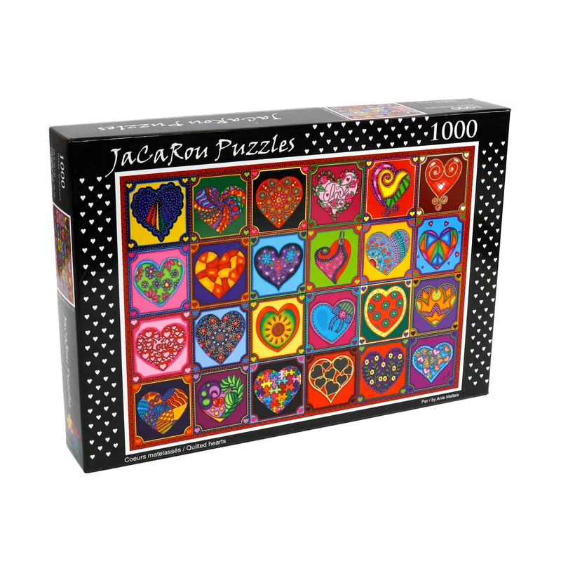 Coeurs Matelasses / Quilted Hearts, Anie Maltais (1000pcs)