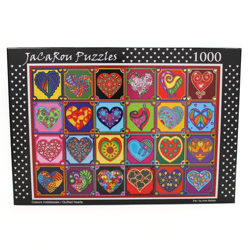 Coeurs Matelasses / Quilted Hearts, Anie Maltais (1000pcs)