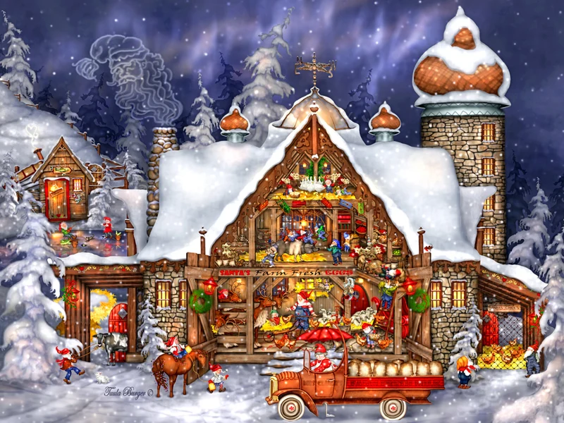 Santa's Barn (550pcs)