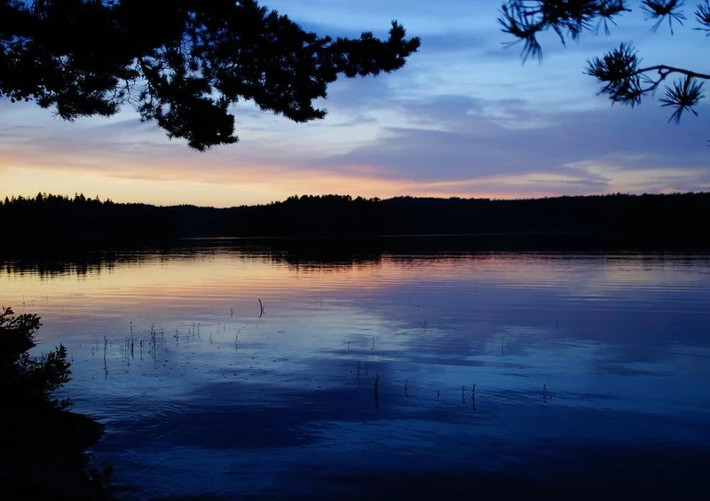18412 Natur - Sonnenuntergang in Schweden Puzzle