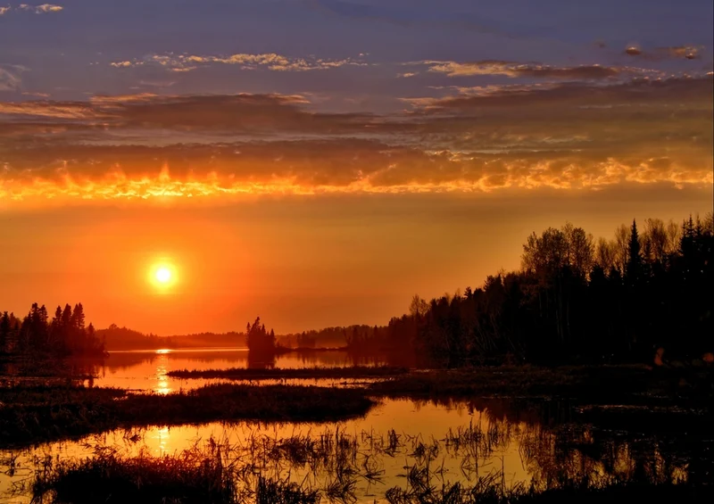 33922 Natur - Sonnenuntergang Puzzle