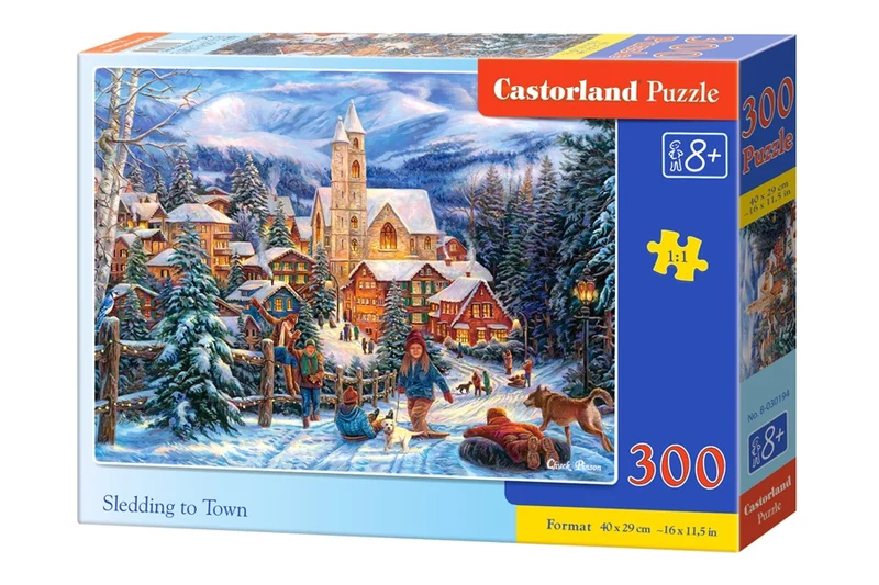 Sledding to Town, 300pc