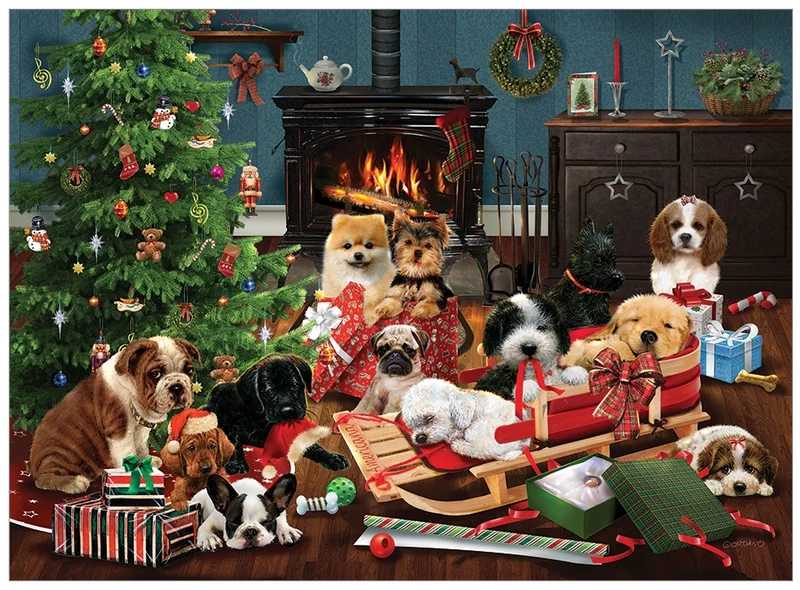 Christmas Puppies, Robert Giordano