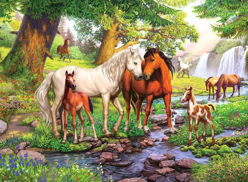 Ravensburger Horses by the Stream (300 pcs)