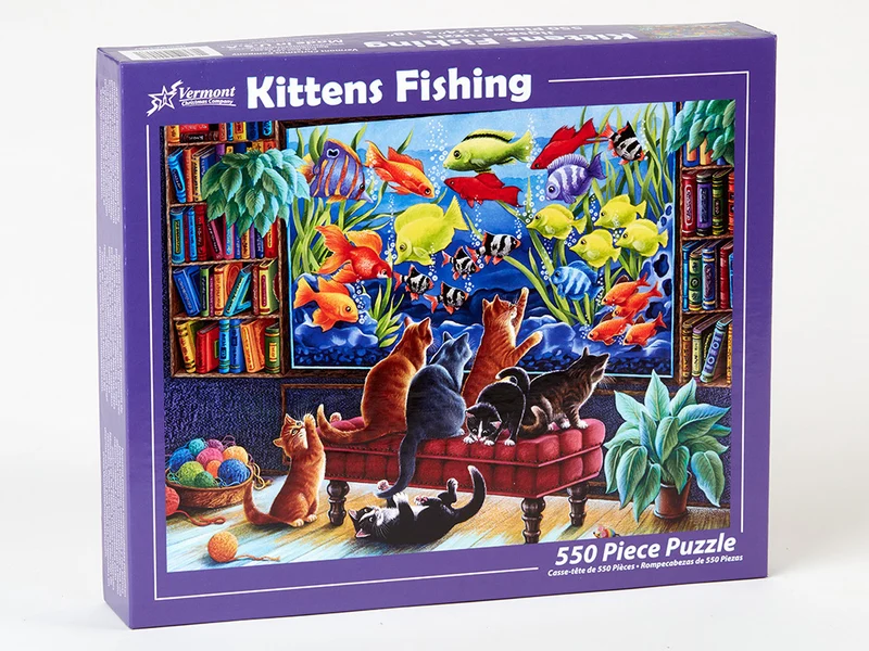 Kittens Fishing, Irina Garmashova-Cawton