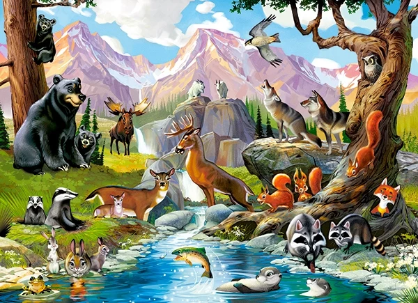 Forest Animals, 70pc