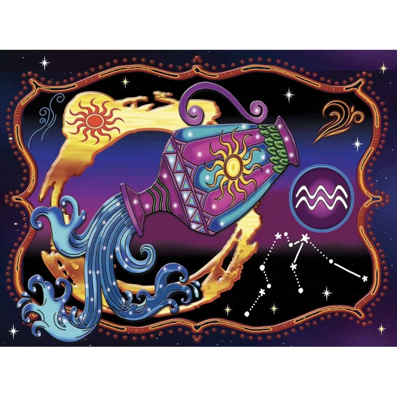 Verseau/ Aquarius, Diamond Painting