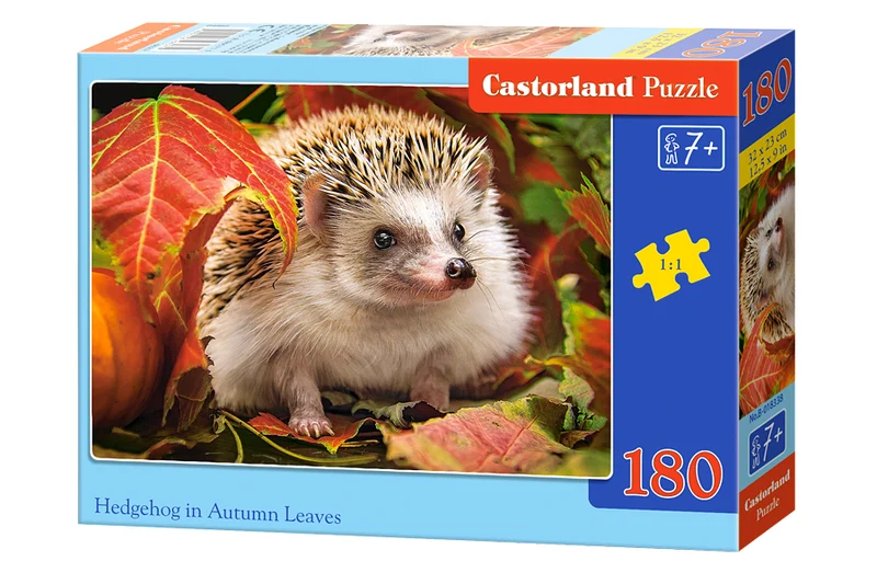 Hedgehog in Autumn Leaves, 180pc