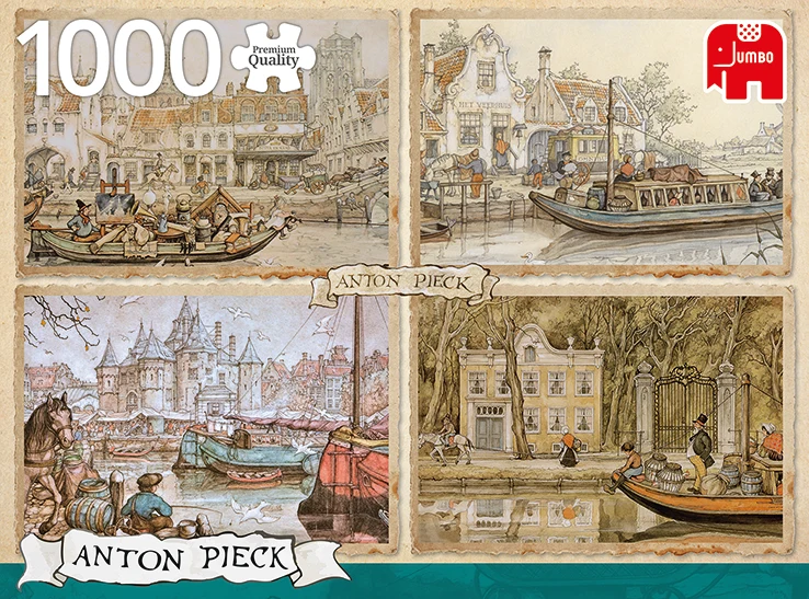 Canal Boats / Bateaux sur les canaux, Pieck (1000pcs)