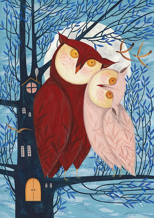 Owl Couple, Andrea