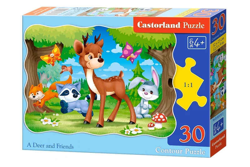 A Deer and Friends, 30pc