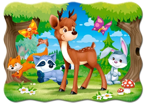 A Deer and Friends, 30pc