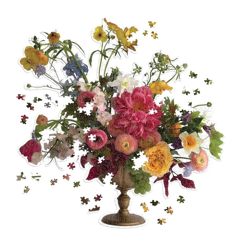 Bouquet Shaped Puzzle, Ashley Woodson Bailey 750 Piece Shaped Puzzle