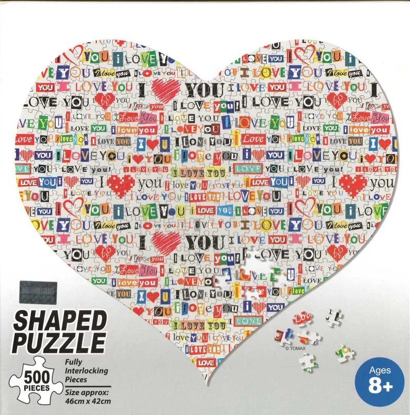 White Heart, Shaped Puzzle