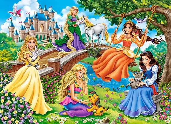 Princesses in Garden, 70 Pieces