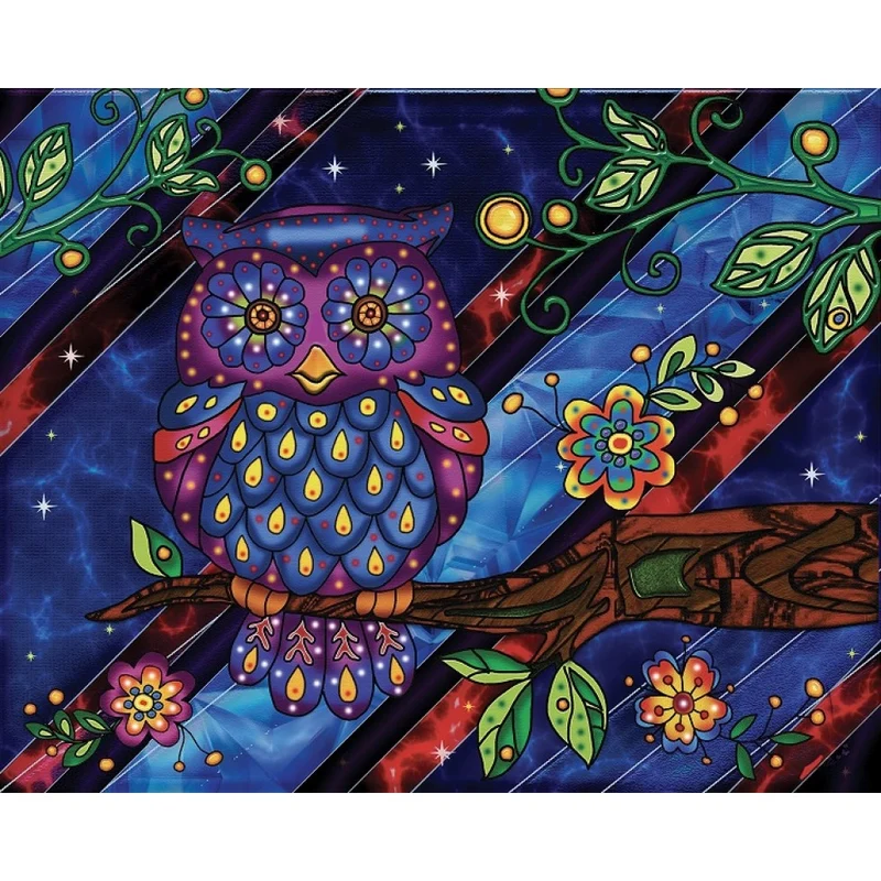 Hibou/ Owl, Diamond Painting