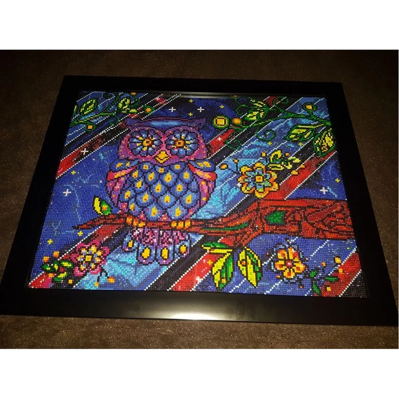 Hibou/ Owl, Diamond Painting