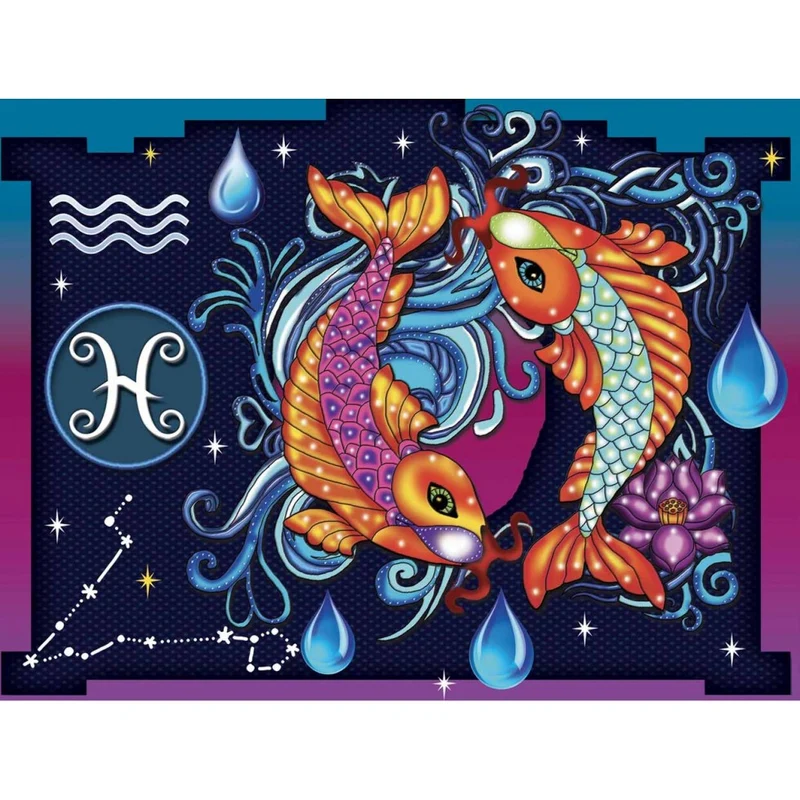 Poissons/ Pisces, Diamond Painting