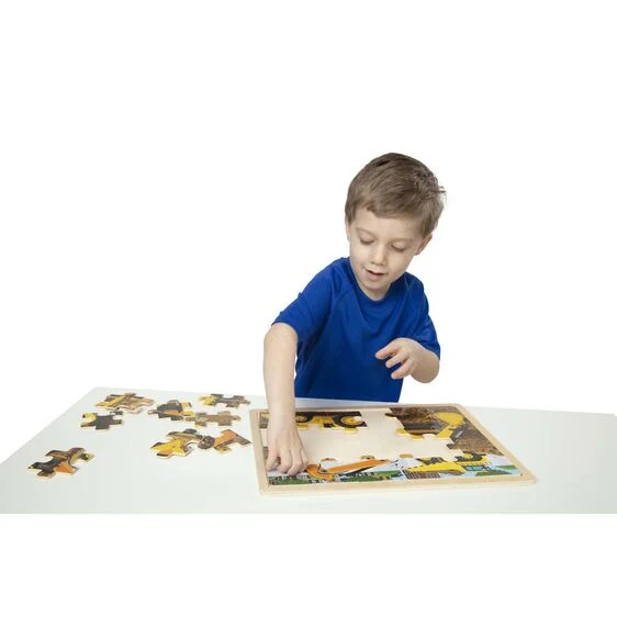 Diggers at Work - Wooden Jigsaw Puzzle