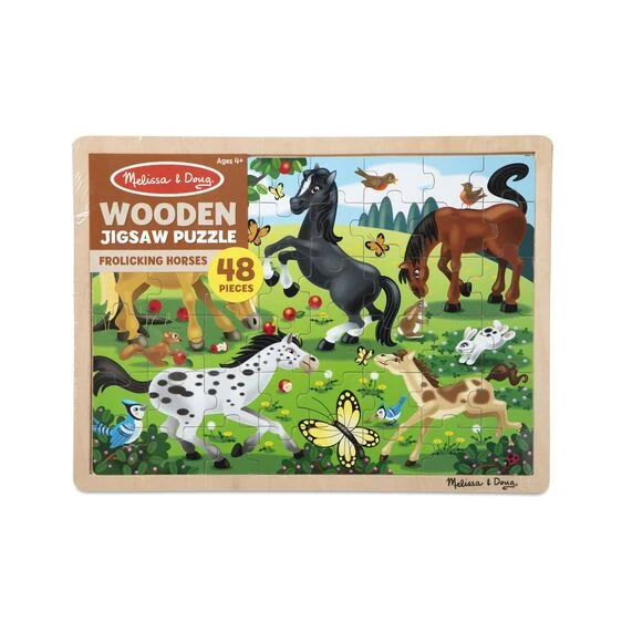 Frolicking Horses - Wooden Tray