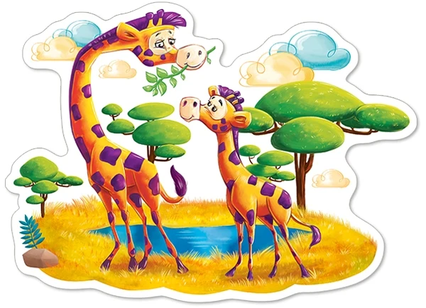 Giraffes in Savanna, MAXI